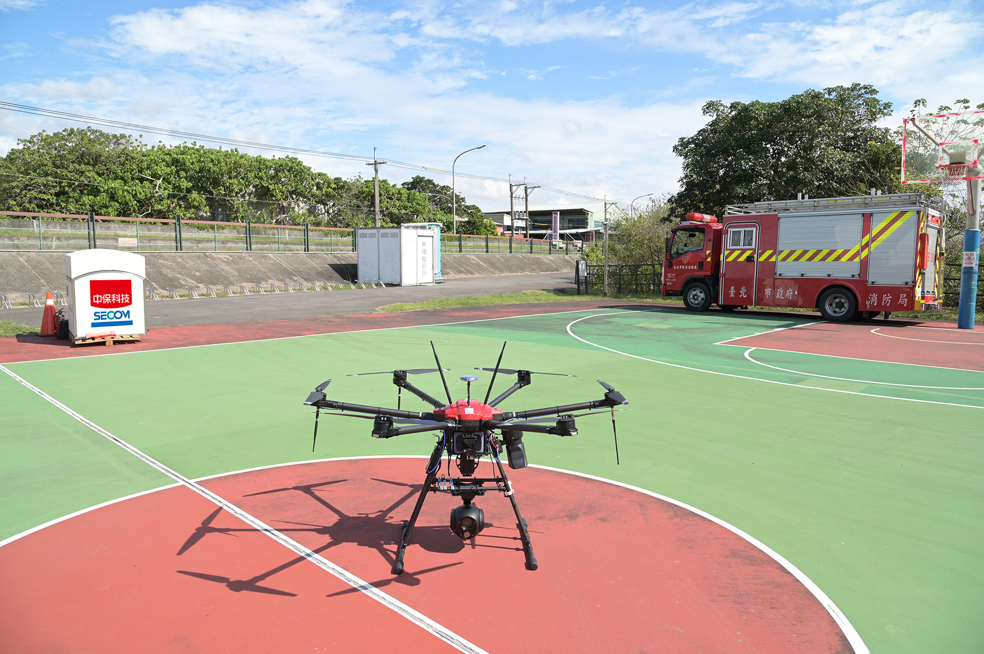 中保科技無人機救災系統是台灣科技保全業首創，展現AI驅動科技護城的實力